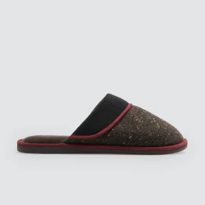 Pantofole in tessuto maculato
