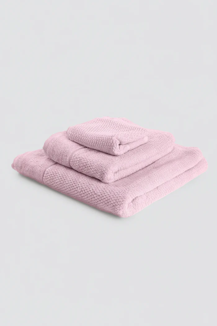 Set di 3 asciugamani rosa | MUYDEMI