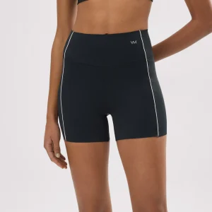 Leggings sportivi corti con effetto push-up compressivi, neri