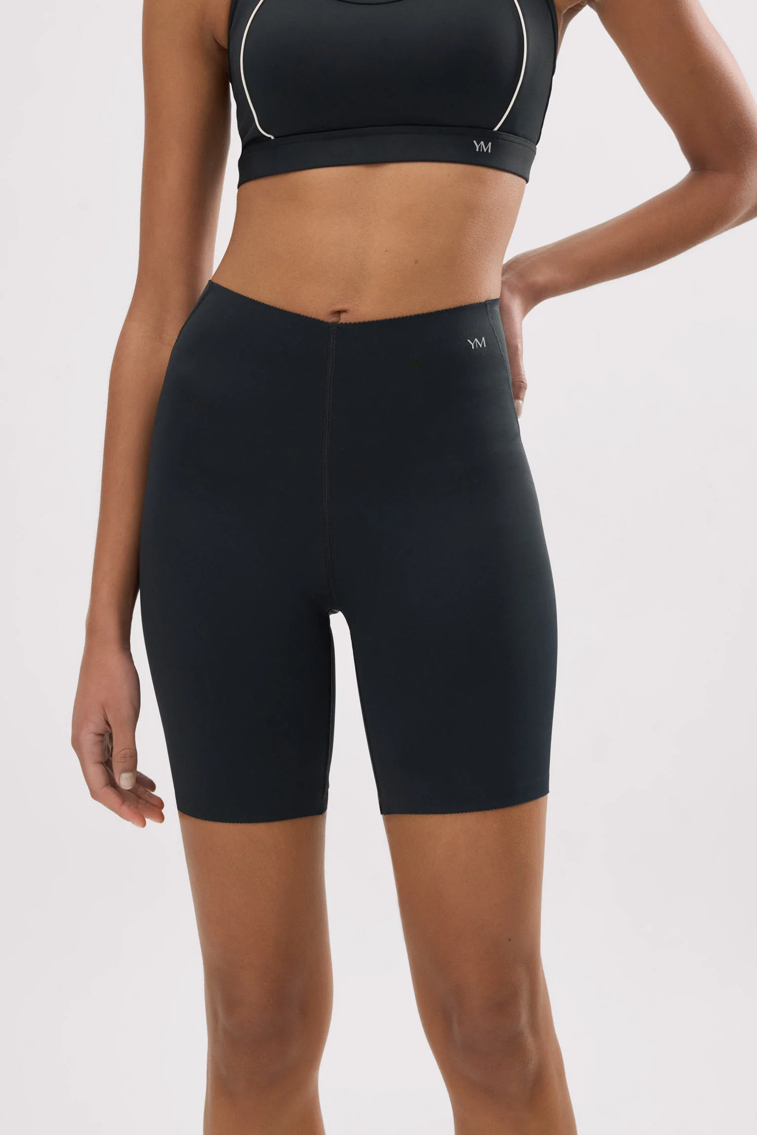 Leggings da motociclista compressivi neri