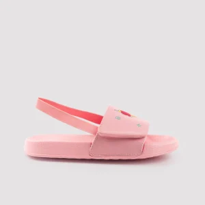 Infradito per bambini con chiusura in velcro e stampa gelato